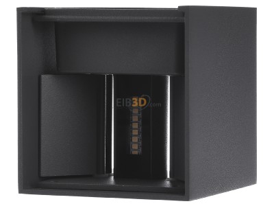 Frontansicht EVN L54061502 LED-Wandanbauleuchte 2flg. 3000K IP54 anth 240V 