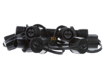 Ansicht links Hellum 555141 Ringverbinder 5 Ausg�nge gr�n 