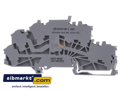 Back view WAGO Kontakttechnik 2003-6646 Installation terminal block 5,2mm 20A
