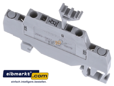 Ansicht oben hinten WAGO Kontakttechnik 280-502/281-609 Klemme 24V DC 5mm 
