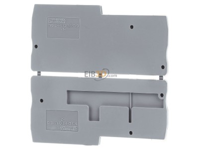 Front view Phoenix D-PTIO 1,5/S/3 End/partition plate for terminal block 
