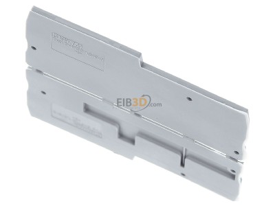 View up front Phoenix D-PTIO 1,5/S/3 End/partition plate for terminal block 
