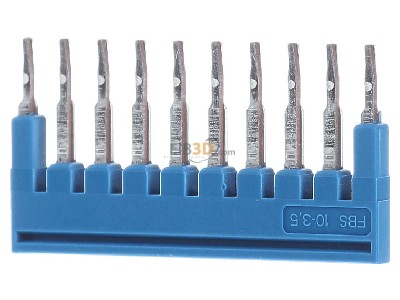 Front view Phoenix FBS 10-3,5 BU Cross-connector for terminal block 10-p 
