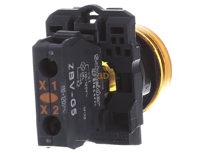 Ansicht hinten Schneider Electric XB5AVG5 Leuchtmelder, orange m. LED-Modul 