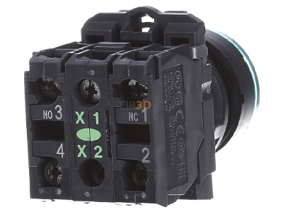 Ansicht hinten Schneider Electric XB5AW33G5 Leuchtdrucktaster, grn o. Rastung 1S+1 