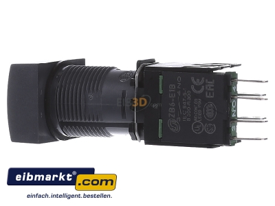 Ansicht rechts Schneider Electric XB6DW3B1B Leuchtdrucktaster, grn o. Rast., 24V, 1S 
