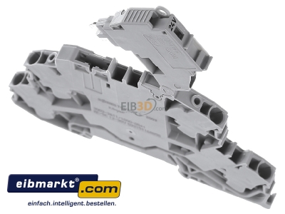 Ansicht oben hinten WAGO Kontakttechnik 2002-2611/1000-541 Dreistocksicherheitsklemme 5x20mm 