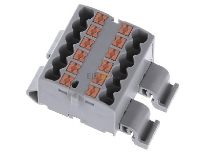 Ansicht oben hinten Phoenix PTFIX 12X2,5-NS35AGY Verteilerblock 0,14-4qmm, 12-p. 