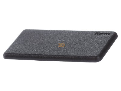 Frontansicht Item 0.0.026.02 Abdeckkappe 80x40 schwarz 