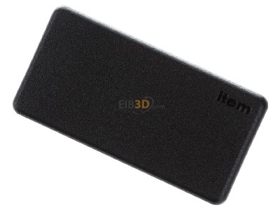 Ansicht oben vorne Item 0.0.026.02 Abdeckkappe 80x40 schwarz 