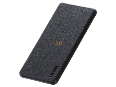 Ansicht oben rechts Item 0.0.026.02 Abdeckkappe 80x40 schwarz 