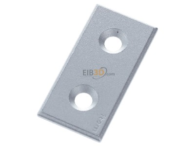 Ansicht oben hinten Item 0.0.666.35 Lasche wei�aluminium 