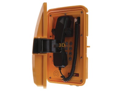 Frontansicht FHF Funke+Huster InduTel #11264501 Telefon wetterfest, gelb InduTel 11264501