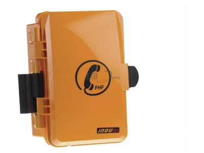 Ansicht links FHF Funke+Huster InduTel #11264501 Telefon wetterfest, gelb InduTel 11264501