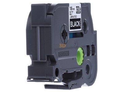 Ansicht links Brother TZe-345 Schriftbandkassette BF.schwarz/DF.wei 