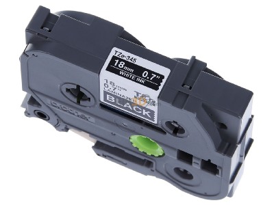 Ansicht oben vorne Brother TZe-345 Schriftbandkassette BF.schwarz/DF.wei 