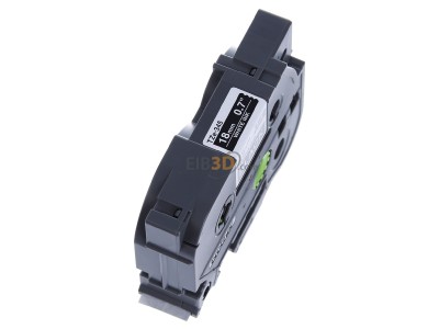 Ansicht oben links Brother TZe-345 Schriftbandkassette BF.schwarz/DF.wei 