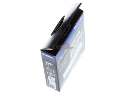 Ansicht oben links Brother TZe-S231 Schriftbandkassette BF.wei/DF.schwarz 