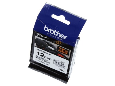 Ansicht oben vorne Brother TZe-FX231 Schriftbandkassette BF.wei/DF.schwarz 