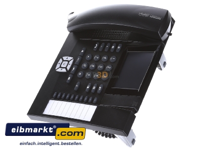 Ansicht oben rechts Auerswald COMfortel 1400ISDNsw ISDN-Systemtelefon schwarz 