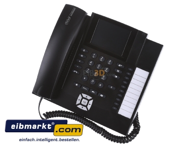 Ansicht oben vorne Auerswald COMfortel 1400 IP sw IP-Systemtelefon schwarz 