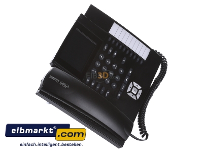 Ansicht oben links Auerswald COMfortel 1400 IP sw IP-Systemtelefon schwarz 