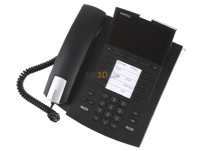 View up front Agfeo ST 45 IP sw VoIP telephone black 
