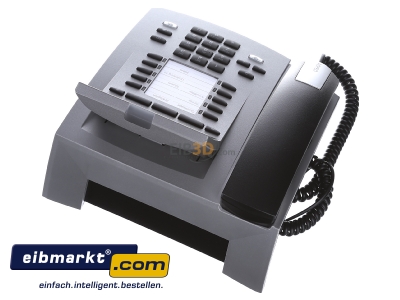 Top rear view Agfeo ST 45 IP si VoIP telephone silver
