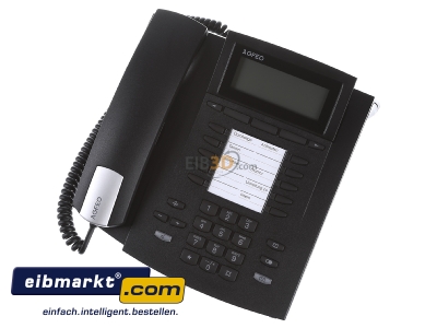View up front Agfeo ST 42 IP sw VoIP telephone black 
