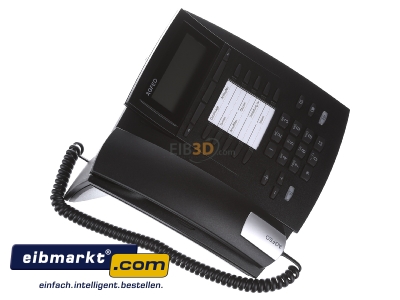 Ansicht oben links Agfeo ST 42 IP sw Systemtelefon schwarz 