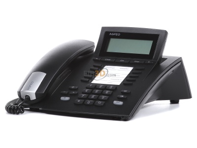 Frontansicht Agfeo ST 22 IP sw IP-Systemtelefon schnurgebunden 