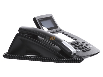 Ansicht links Agfeo ST 22 IP sw IP-Systemtelefon schnurgebunden 