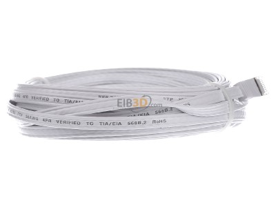 Ansicht hinten Wantec 7011 ws 10,0m FTP-Patchkabel Cat.6A ws 10m RJ45 1,6x6,5mm 