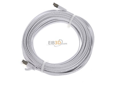 Ansicht oben rechts Wantec 7011 ws 10,0m FTP-Patchkabel Cat.6A ws 10m RJ45 1,6x6,5mm 