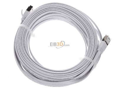 Top rear view Wantec 7011 ws 10,0m Patch cord 10m 
