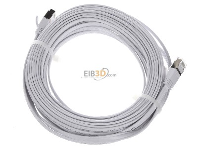 Ansicht oben hinten Wantec 7011 ws 10,0m FTP-Patchkabel Cat.6A ws 10m RJ45 1,6x6,5mm 