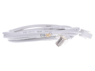Ansicht links Wantec 7118 ws 1,5m SSTP-Patchkabel Cat.6A ws 1,5m Steck. 4mm 