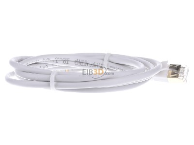 Ansicht hinten Wantec 7118 ws 1,5m SSTP-Patchkabel Cat.6A ws 1,5m Steck. 4mm 