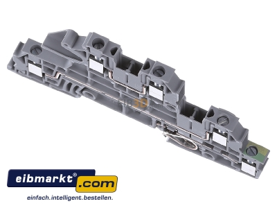 View up front Phoenix Contact UTI 2,5-PE/L/L Installation terminal block 5,2mm 24A
