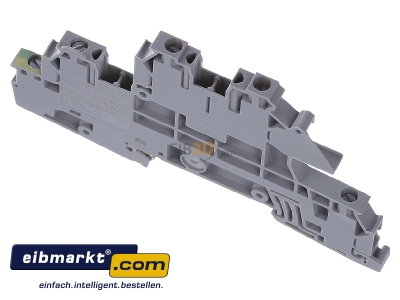 Top rear view Phoenix Contact UTI 2,5-PE/L/L Installation terminal block 5,2mm 24A
