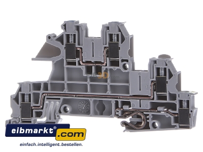 Front view Phoenix Contact UTI 2,5-PE/L/N Installation terminal block 5,2mm 24A 
