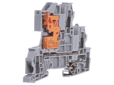 View on the left Phoenix UTI 2,5-PE/L/NT Installation floor terminal, 0,2-4mm� 5,2mm, gray, 
