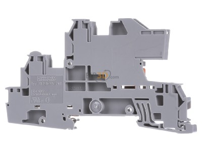 Back view Phoenix UTI 2,5-PE/L/NT Installation floor terminal, 0,2-4mm� 5,2mm, gray, 
