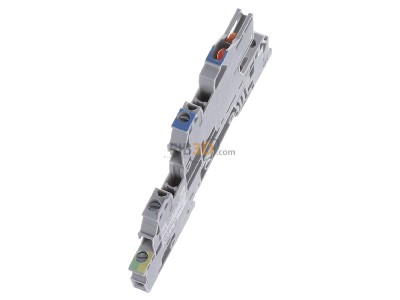 View top right Phoenix UTI 2,5-PE/L/NT Installation floor terminal, 0,2-4mm� 5,2mm, gray, 
