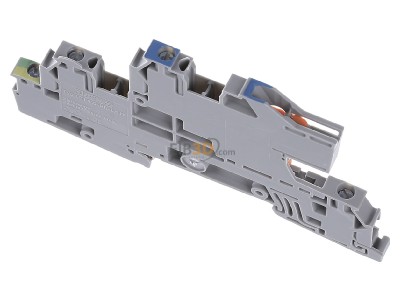 Top rear view Phoenix UTI 2,5-PE/L/NT Installation floor terminal, 0,2-4mm� 5,2mm, gray, 
