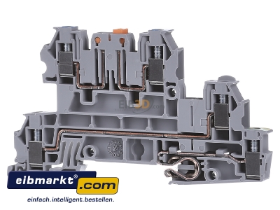 Front view Phoenix Contact UTI 2,5-PE/L/NTB Installation terminal block 5,2mm 24A - 
