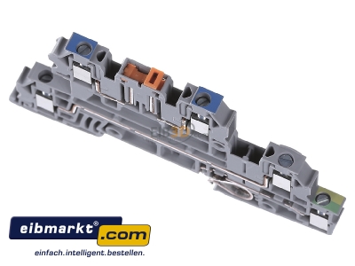 View up front Phoenix Contact UTI 2,5-PE/L/NTB Installation terminal block 5,2mm 24A - 
