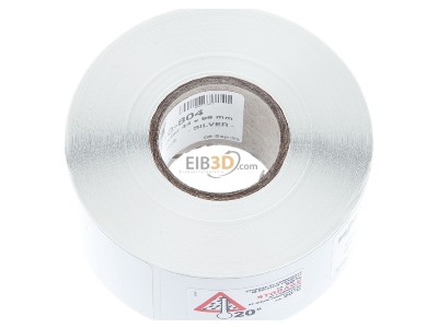 View top left WAGO 210-804 Labelling material 44x99mm silver 
