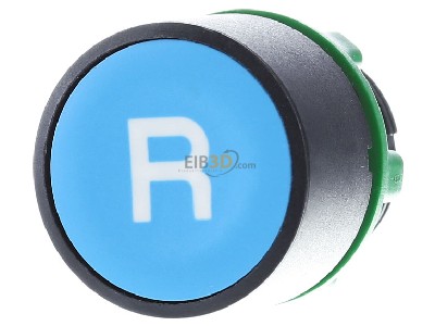 Front view Schneider Electric XB5AA86202 Push button actuator blue IP66 
