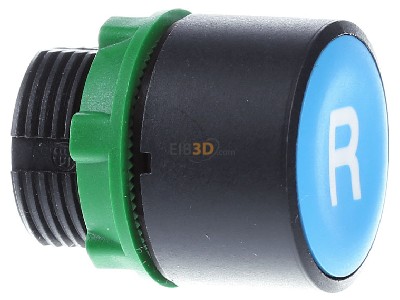 View on the left Schneider Electric XB5AA86202 Push button actuator blue IP66 
